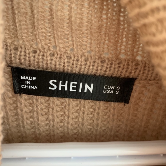 Drop Shoulder Turtleneck Sweater Dress - Picture 3 of 4